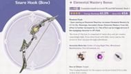 Snare Hook is a new craftable 4-star Bow (Image via HoYoverse)